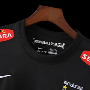 "Camisa Santista Home Retrô 2011/12 - Torcedor Masculina Preta - Netmantos"