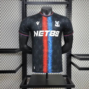 "Camisa Crystal Palace Away 24/25 - Jogador Masculina Preta - Netmantos"
