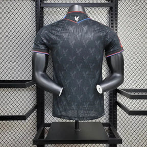 "Camisa Crystal Palace Away 24/25 - Jogador Masculina Preta - Netmantos"
