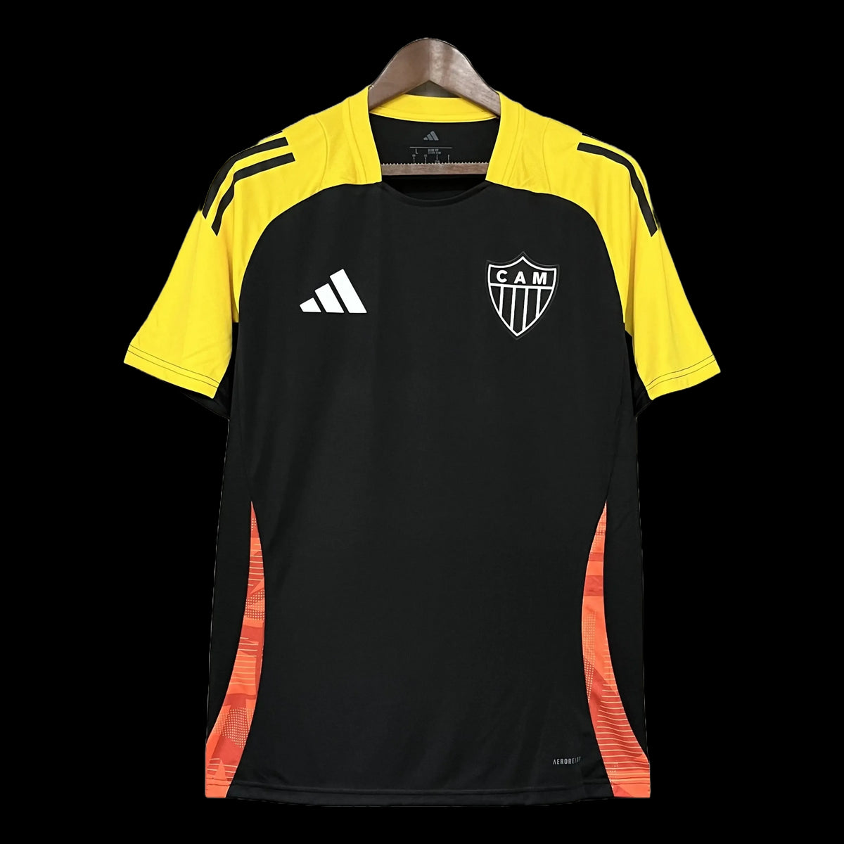 "Camisa Atlético Mineiro Treino 25/26 - Torcedor Masculina Preta + Patrocínios - Netmantos"
