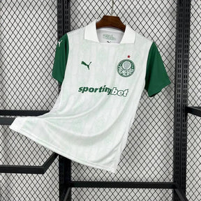 "Camisa Palmeiras Away 25/26 - Torcedor Masculina Branca + Patrocínios - Netmantos"