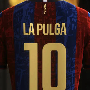 "Camisa Barcelona La Pulga Grená - Torcedor Masculina Comma Football - Netmantos"