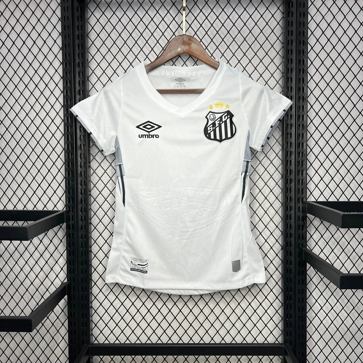 "Camisa Santista Home 24/25 - Torcedor Feminina Branca - Netmantos"