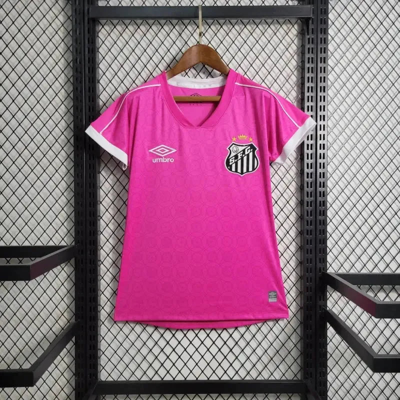 "Camisa Santista 23/24 - Torcedor Feminina Rosa - Netmantos"
