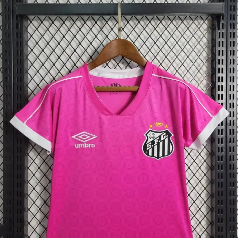 "Camisa Santista 23/24 - Torcedor Feminina Rosa - Netmantos"