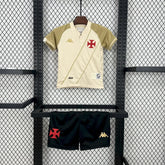 "Camisa Vasco da Gama Third Away 24/25 - Torcedor Infantil Branca e Dourada - Netmantos"