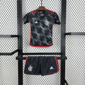 "Camisa Flamengo Third Away 24/25 - Torcedor Infantil Cinza - Netmantos"