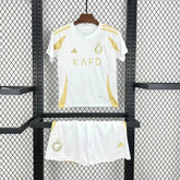 "Camisa Al-Nassr Third Away 24/25 - Torcedor Infantil Branca e Dourada - Netmantos"