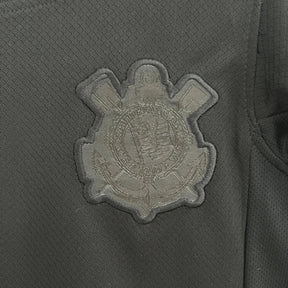 "Camisa Timão Away 24/25 - Torcedor Infantil Preta - Netmantos"