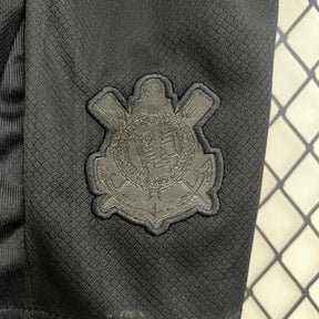 "Camisa Timão Away 24/25 - Torcedor Infantil Preta - Netmantos"