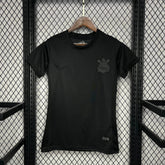 "Camisa Timão Away 24/25 - Torcedor Feminina Preta - Netmantos"