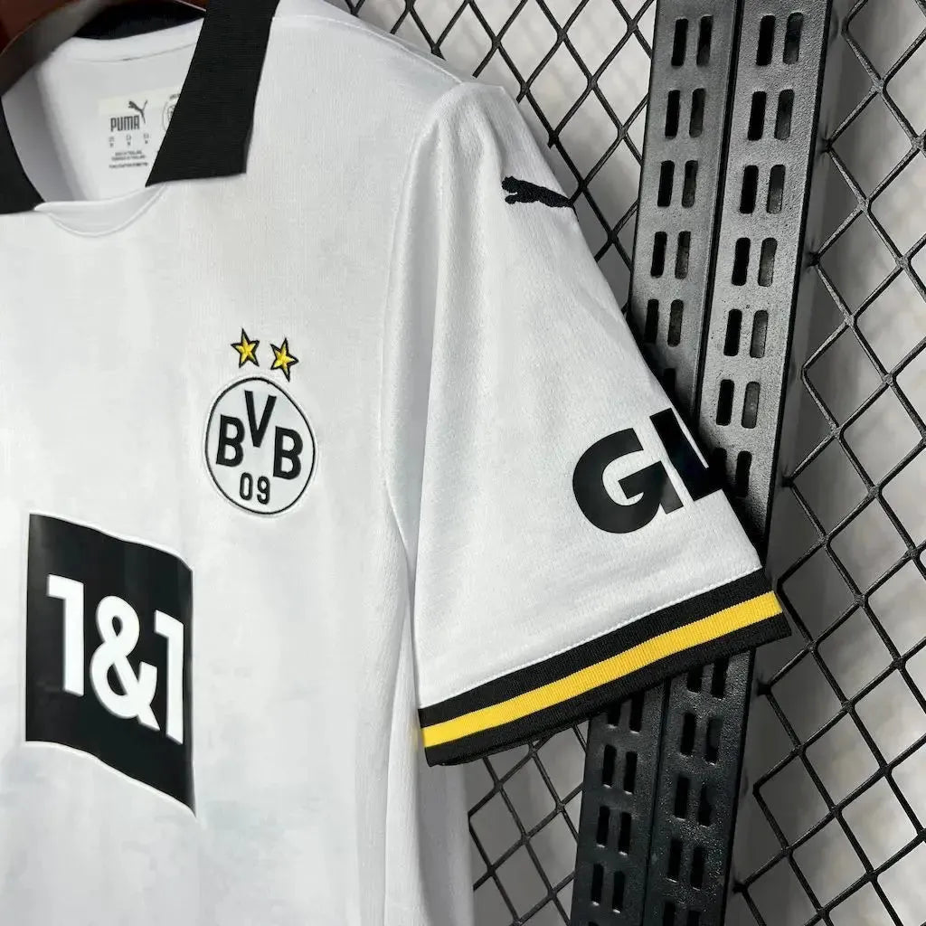 "Camisa Borussia Dortmund Third Away 24/25 - Torcedor Masculina Branca - Netmantos"