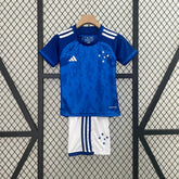 "Camisa Cruzeiro Home 24/25 - Torcedor Infantil Azul - Netmantos"