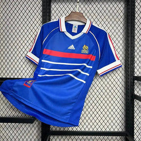 "Camisa França Retrô Home 1998 - Torcedor Masculina Azul - Netmantos"