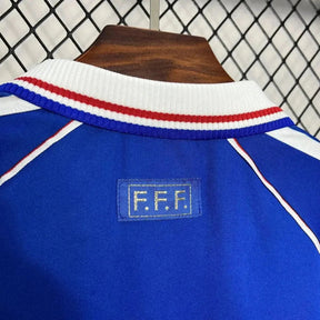 "Camisa França Retrô Home 1998 - Torcedor Masculina Azul - Netmantos"