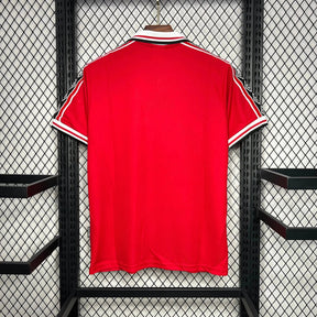 "Camisa Manchester United Retrô Home 1998/99 - Torcedor Masculina Vermelha - Netmantos"