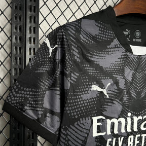 "Camisa AC Milan Goleiro 24/25 - Torcedor Masculina Preta - Netmantos"