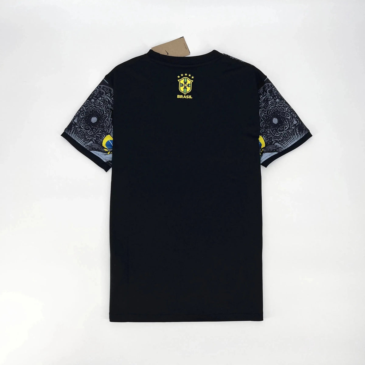 "Camisa Brasil Edição Especial Cristo Redentor - Torcedor Masculina Preta - Netmantos"