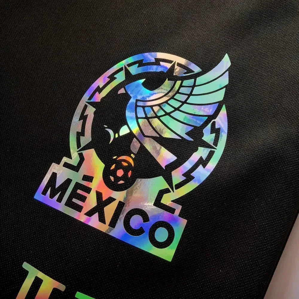 "Camisa México BALMAIN 24/25 - Torcedor Masculina Refletiva Preta - Netmantos"
