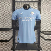 "Camisa Manchester City Home 24/25 - Jogador Masculina Azul - Netmantos"