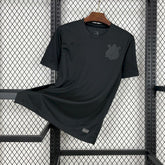 "Camisa Timão Away II 24/25 - Torcedor Masculina Preta + Patrocínios - Netmantos"