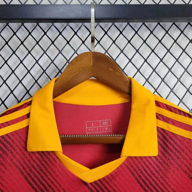"Camisa Roma Home 24/25 - Torcedor Masculina Vermelha - Netmantos"