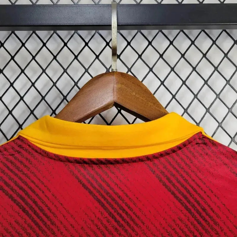 "Camisa Roma Home 24/25 - Torcedor Masculina Vermelha - Netmantos"