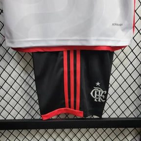 "Camisa Flamengo Away 24/25 - Torcedor Infantil Branca - Netmantos"