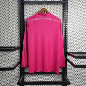 "Camisa Real Madrid Away Retrô 2014/15 - Torcedor Masculina Rosa Manga Longa - Netmantos"