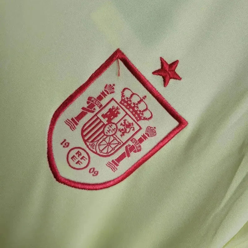 "Camisa Espanha Away 24/25 - Torcedor Infantil Amarela - Netmantos"