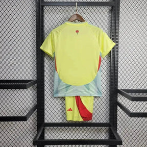 "Camisa Espanha Away 24/25 - Torcedor Infantil Amarela - Netmantos"