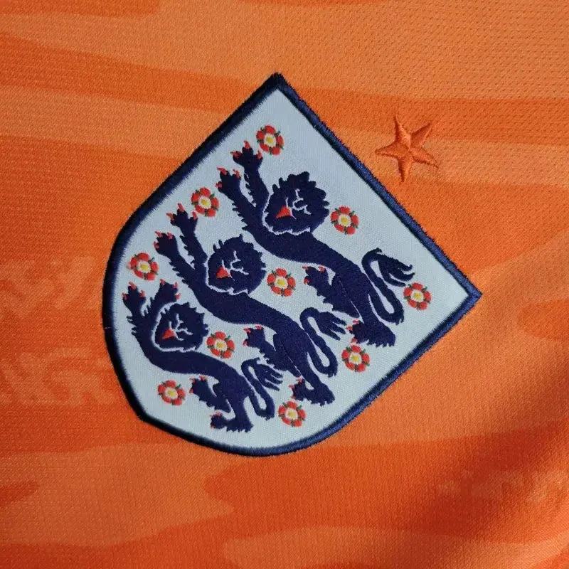 "Camisa Inglaterra Goleiro 24/25 - Torcedor Masculina Laranja - Netmantos"