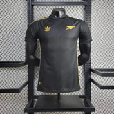 "Camisa Arsenal VERSACE 24/25 - Jogador Masculina Preta - Netmantos"