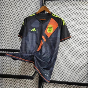 "Camisa Argentina Goleiro 24/25 - Torcedor Masculina Preta - Netmantos"