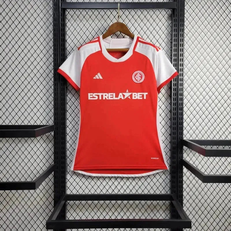 "Camisa Sport Club Internacional Home 24/25 - Torcedor Feminina Vermelha - Netmantos"