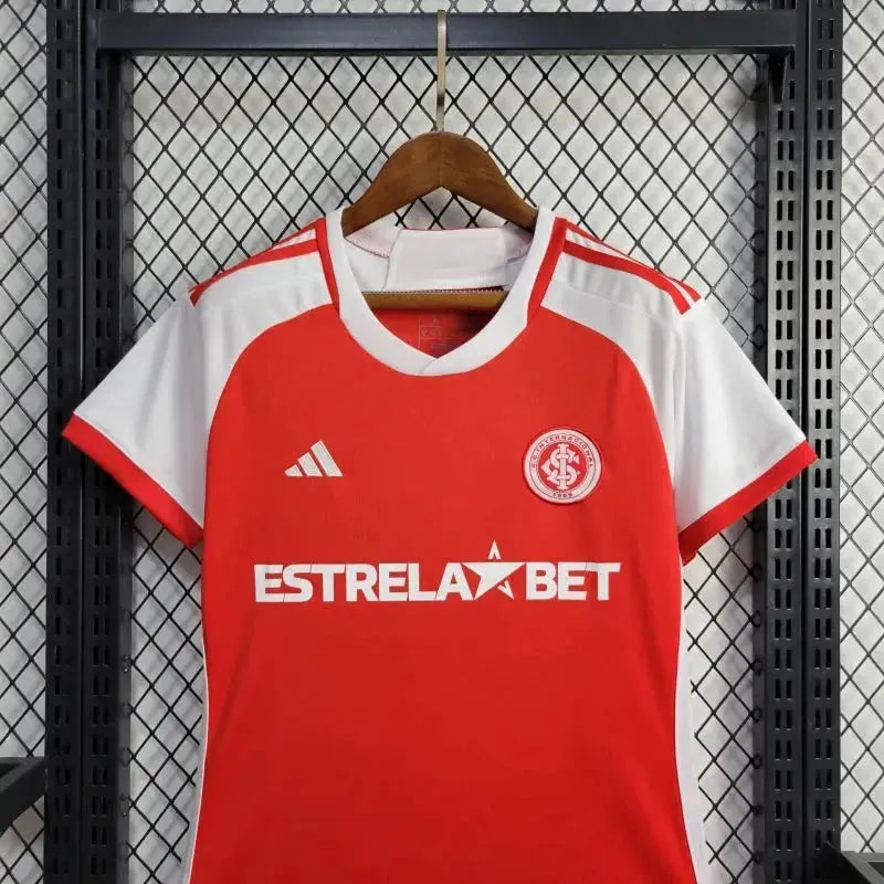 "Camisa Sport Club Internacional Home 24/25 - Torcedor Feminina Vermelha - Netmantos"