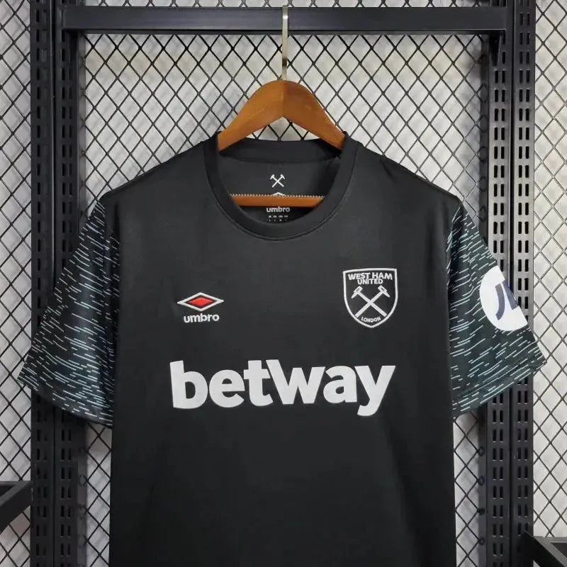 "Camisa West Ham Away 2 24/25 - Torcedor Masculina Preta - Netmantos"