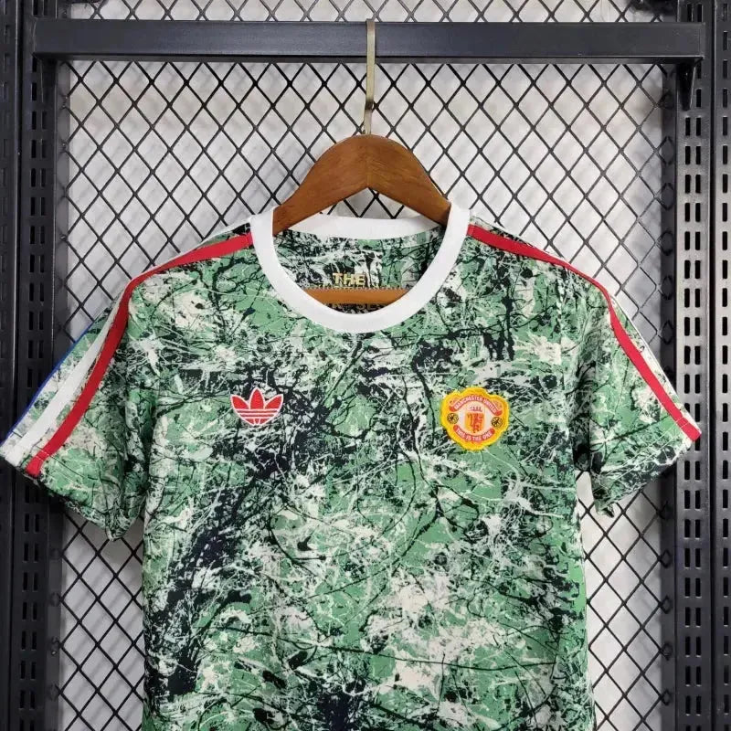 "Camisa Manchester United 24/25 - Torcedor Infantil Verde - Netmantos"