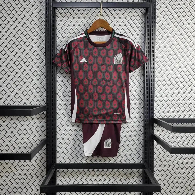 "Camisa México Home 24/25 - Torcedor Infantil Vermelha - Netmantos"