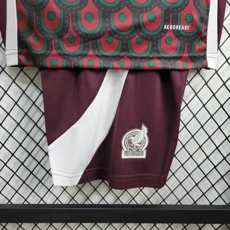"Camisa México Home 24/25 - Torcedor Infantil Vermelha - Netmantos"