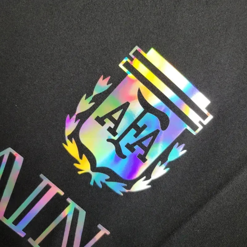 "Camisa Argentina BALMAIN 24/25 - Torcedor Masculina Refletiva Preta - Netmantos"