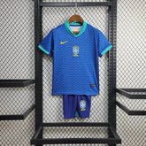 "Camisa Brasil Away 24/25 - Torcedor Infantil Azul - Netmantos"