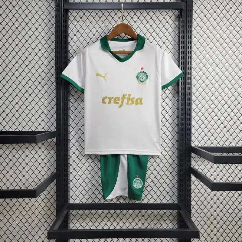 "Camisa Palmeiras Away 24/25 - Torcedor Infantil Branca - Netmantos"