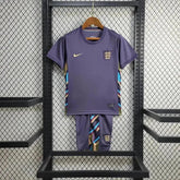 "Camisa Inglaterra Away 24/25 - Torcedor Infantil Roxa - Netmantos"
