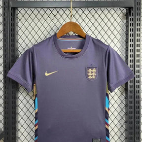 "Camisa Inglaterra Away 24/25 - Torcedor Infantil Roxa - Netmantos"