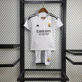 "Camisa Real Madrid Home 24/25 - Torcedor Infantil Branca - Netmantos"