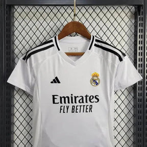 "Camisa Real Madrid Home 24/25 - Torcedor Infantil Branca - Netmantos"