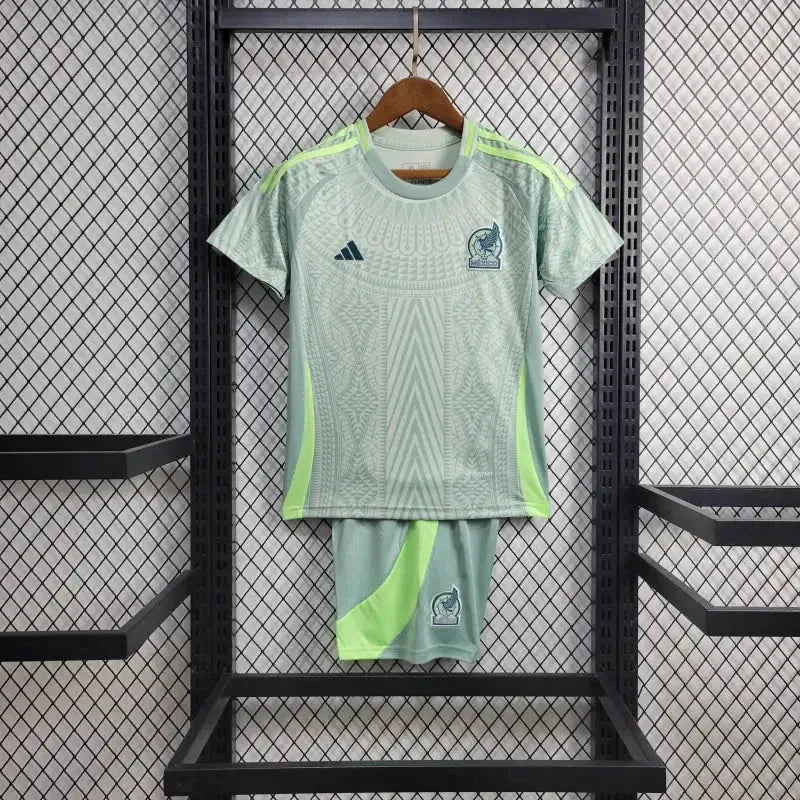 "Camisa México Away 24/25 - Torcedor Infantil Verde - Netmantos"