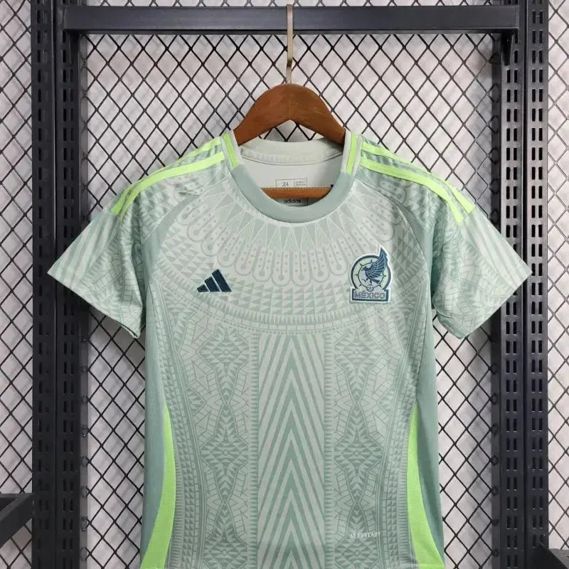 "Camisa México Away 24/25 - Torcedor Infantil Verde - Netmantos"