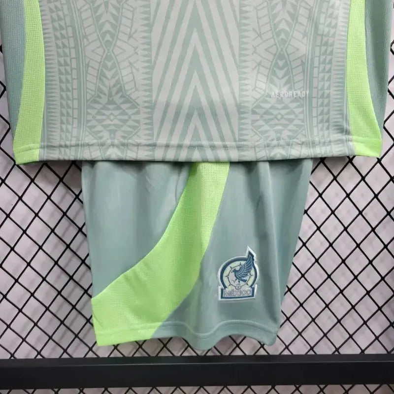 "Camisa México Away 24/25 - Torcedor Infantil Verde - Netmantos"